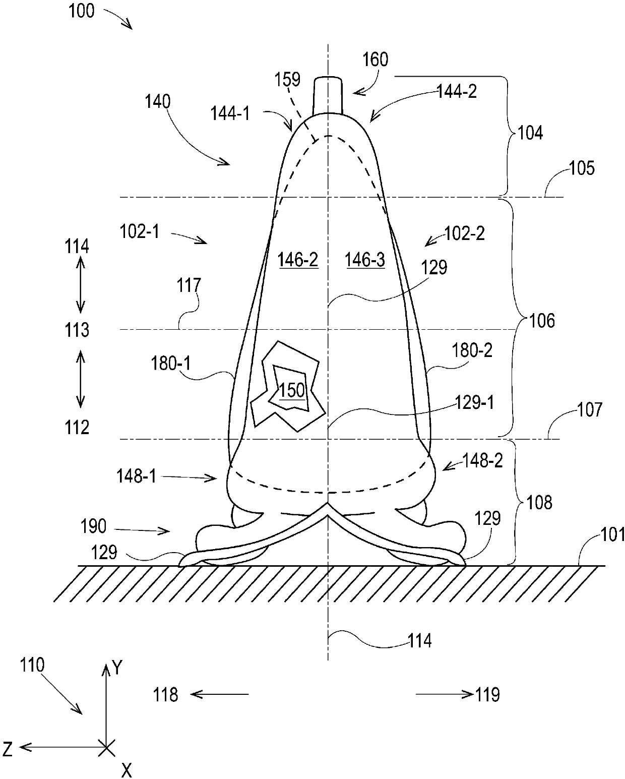 Method of forming flexible containers with gussets