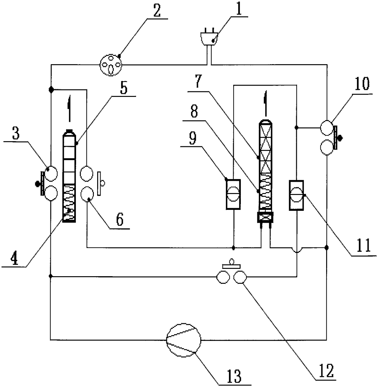 Pneumatic type preventing and rectifying myopia, hyperopia, and presbyopia and relieving eye fatigue and device thereof