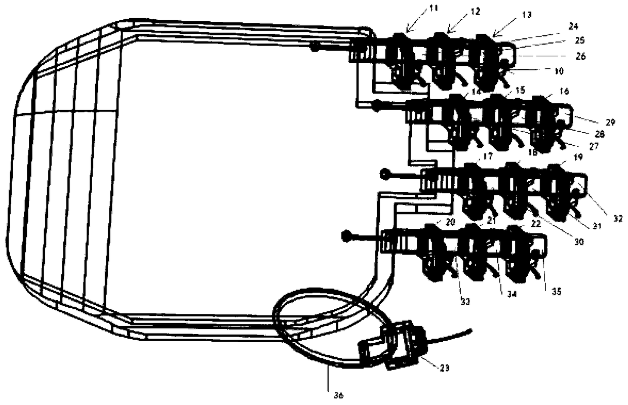 Hand function comprehensive rehabilitation train platform