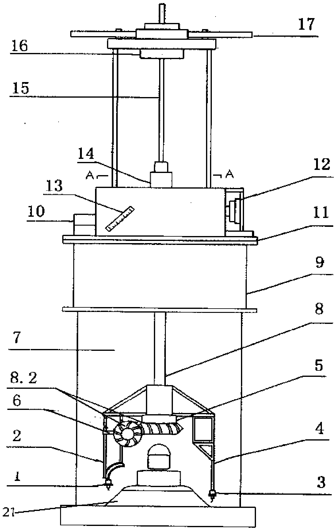 Three-dimensional measuring device and method of charges on surface of basin-type insulator
