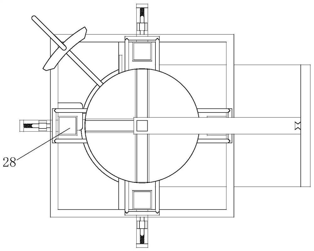 Four-way dumping type semi-automatic distributor for motor end covers