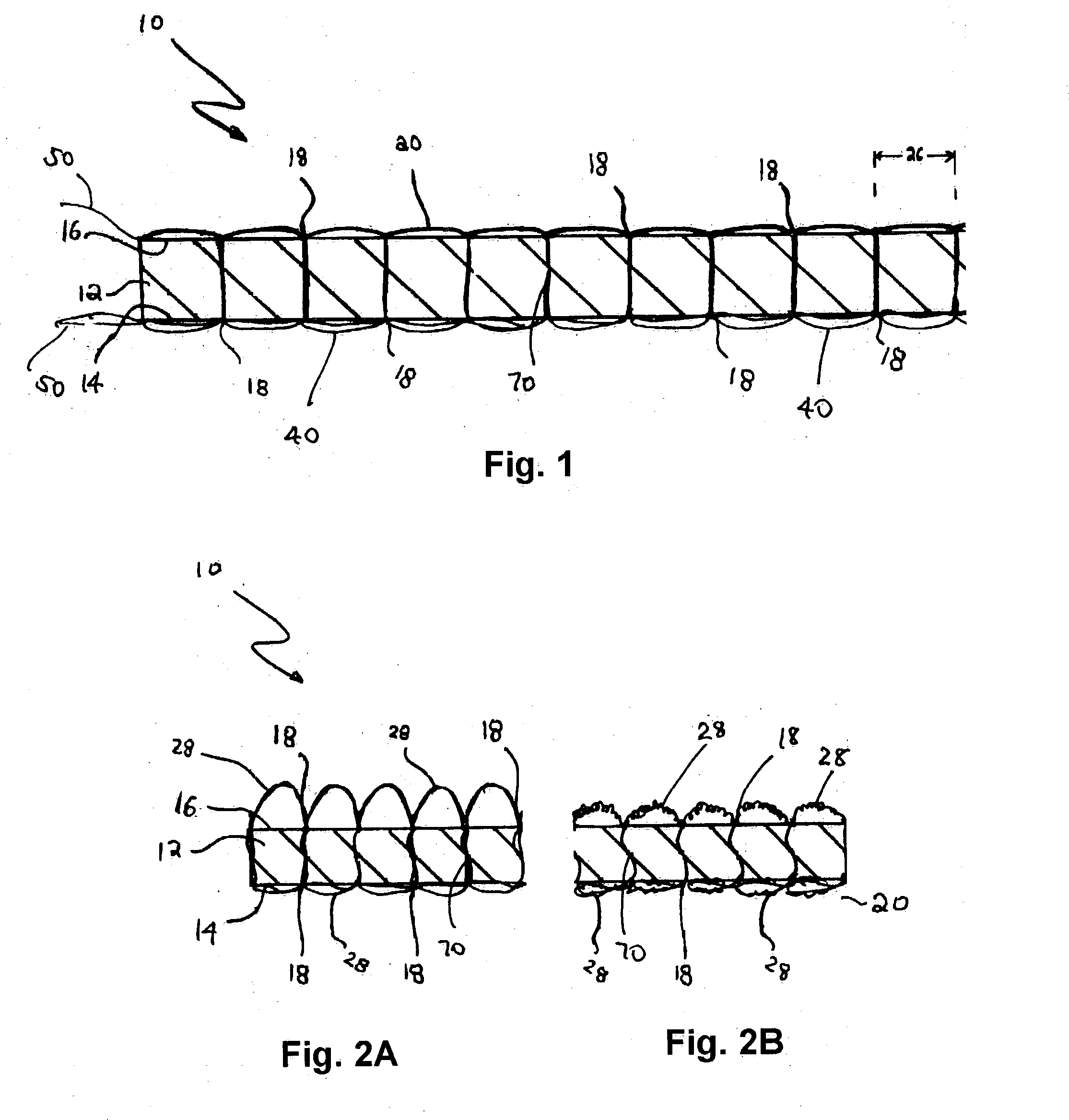 Stitch-bonded and gathered composites and methods for making same