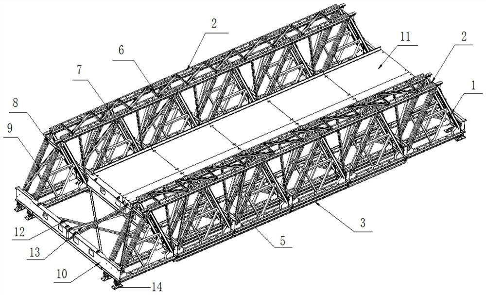Assembly type combined steel bridge