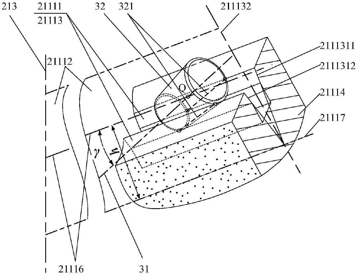 Grinding disc used for precise processing of rolling surface of tapered roller and equipment method