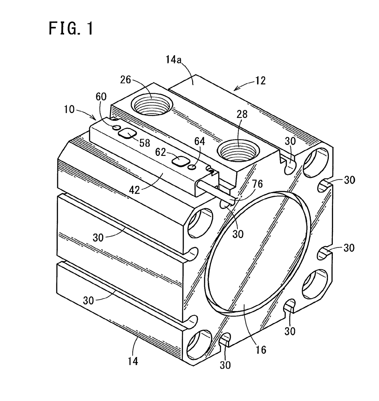 Mounting structure of a position detecting sensor