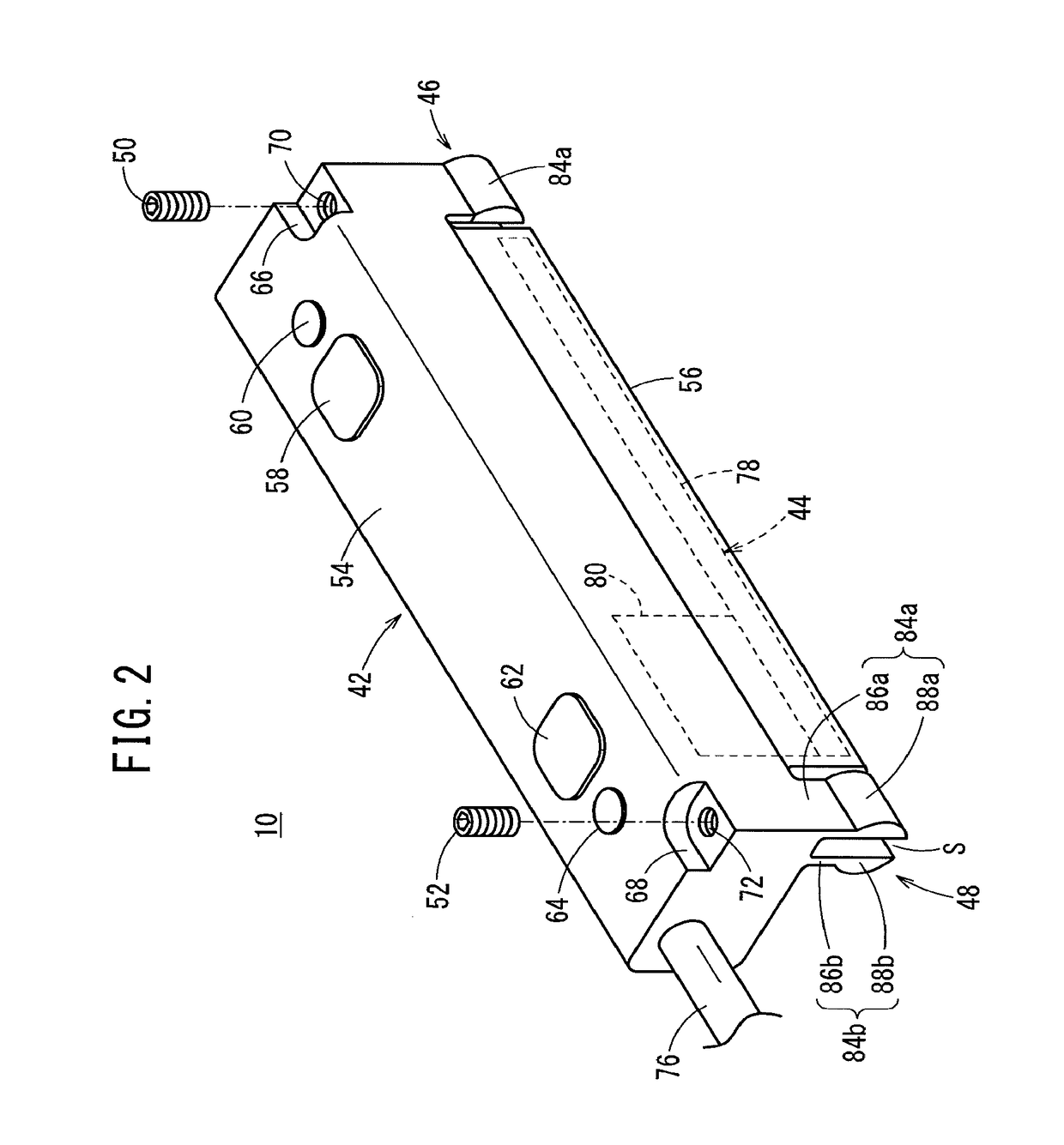 Mounting structure of a position detecting sensor