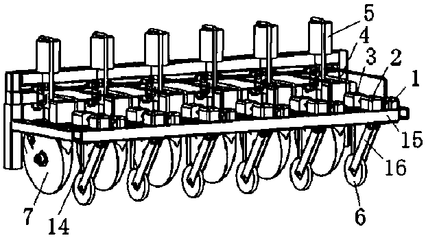 Sowing furrowing profiling device