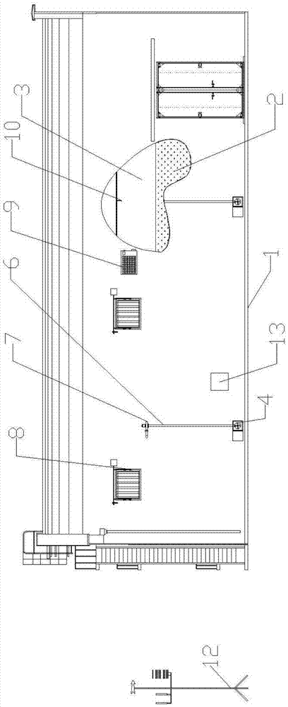 Natural low-temperature barn and grain storage method thereof