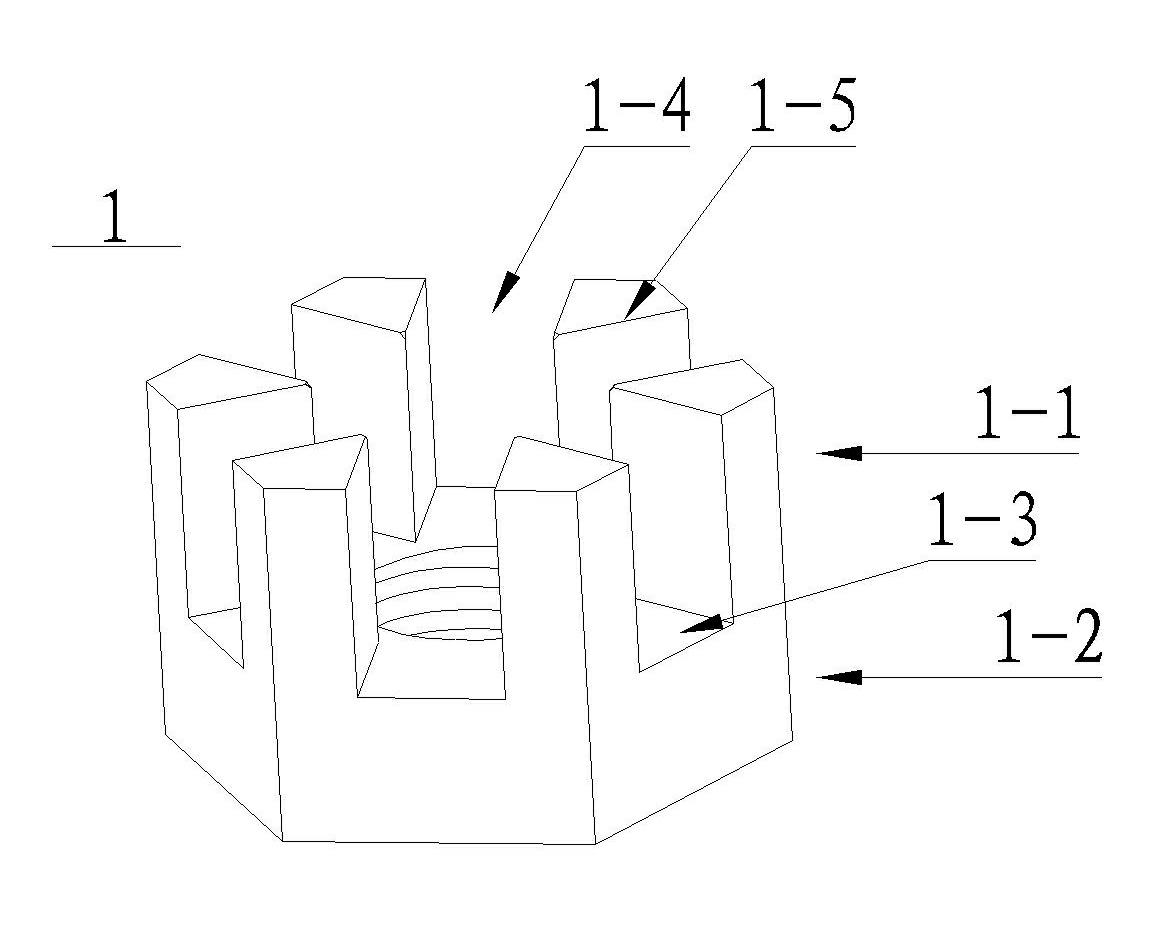 Device for necking grooved self-locking nut