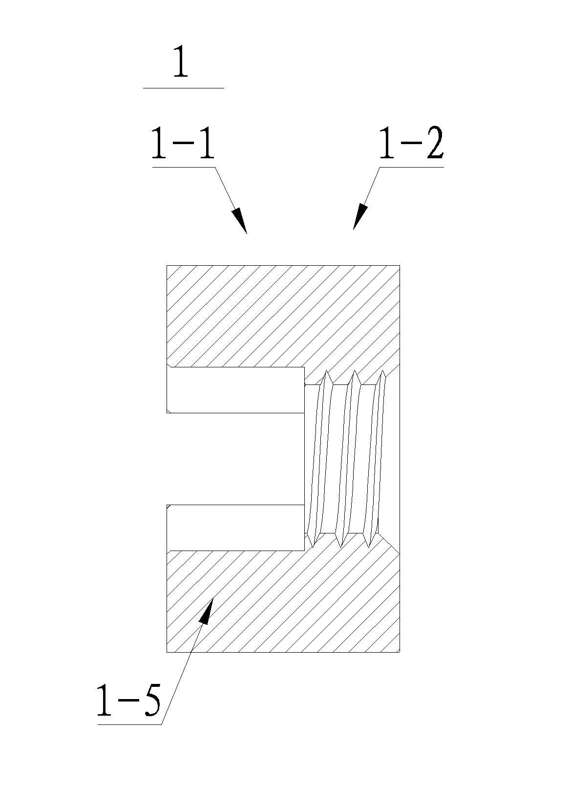 Device for necking grooved self-locking nut