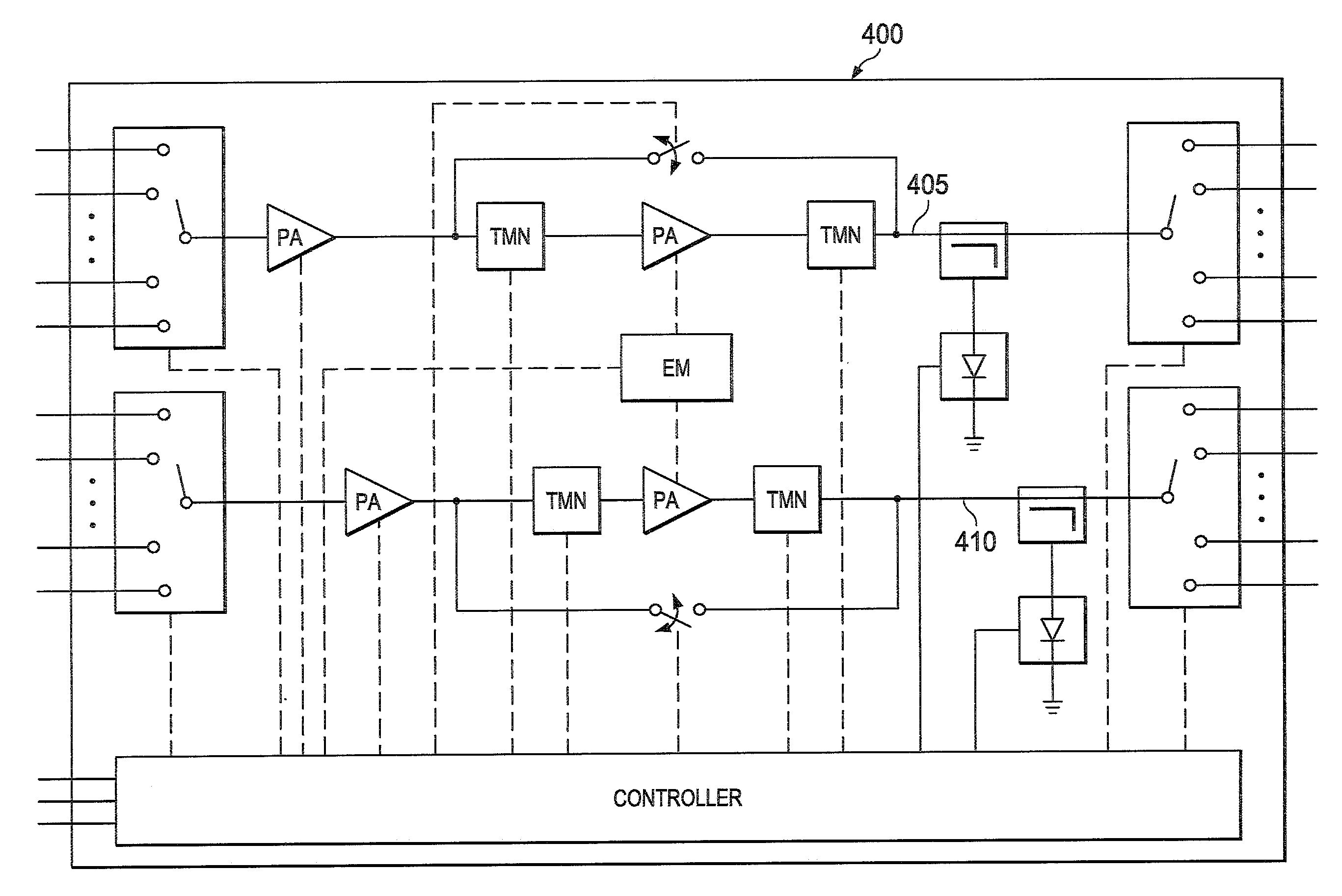 Apparatus and method for a tunable multi-mode multi-band power amplifier module