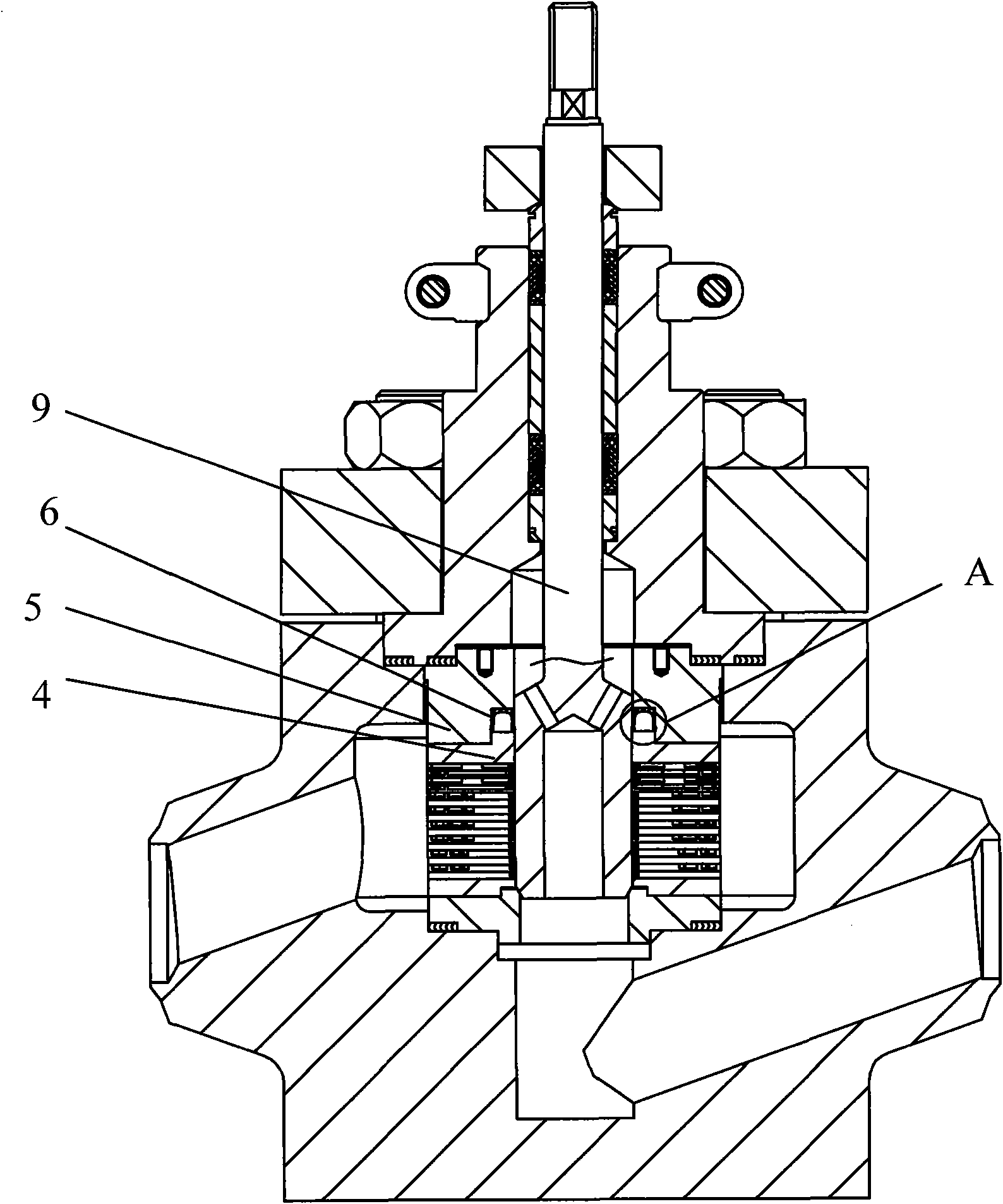 Self-seal hard dual-valve seat of balance-type valve core