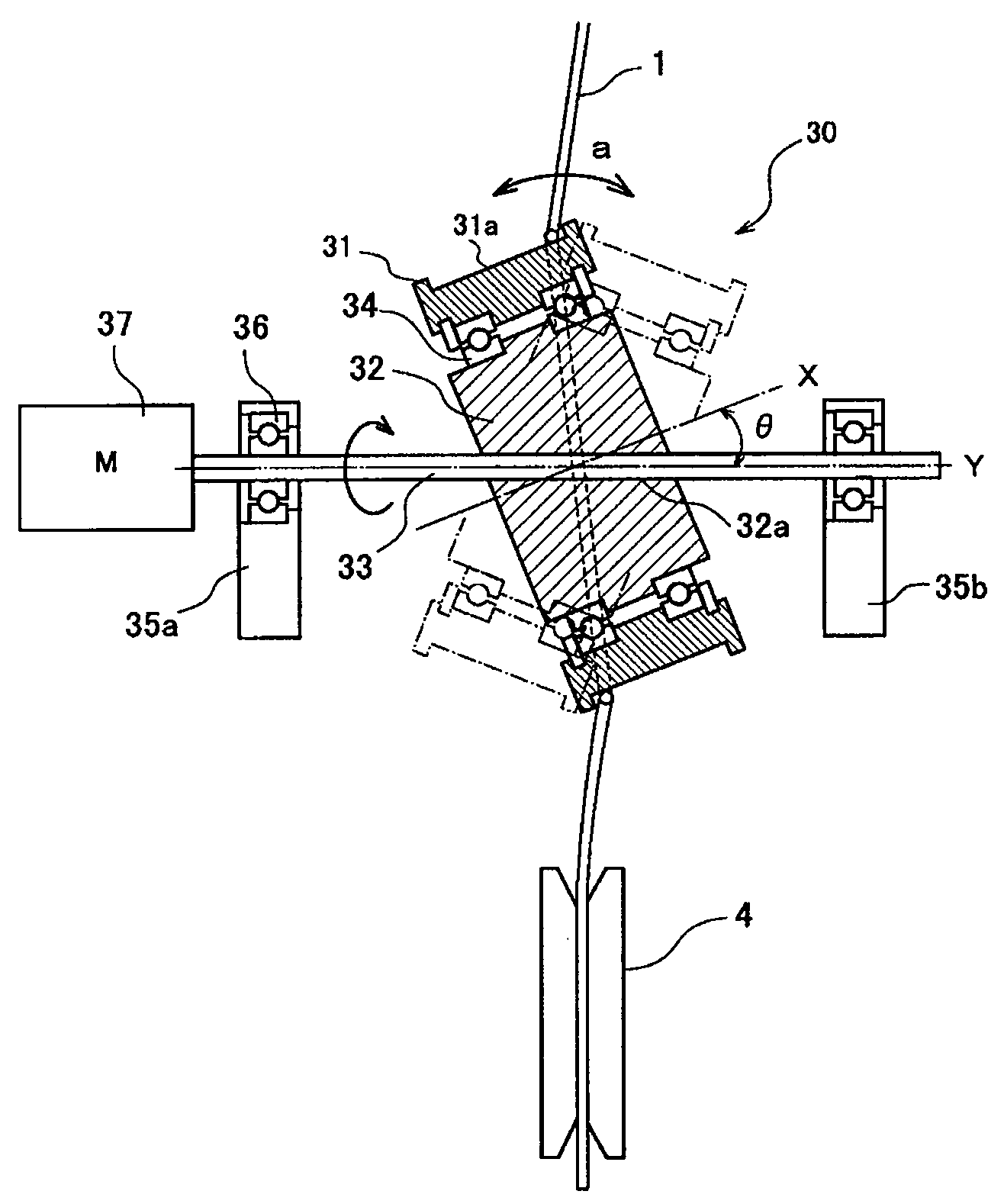 Equipment and method for manufacturing an optical fiber
