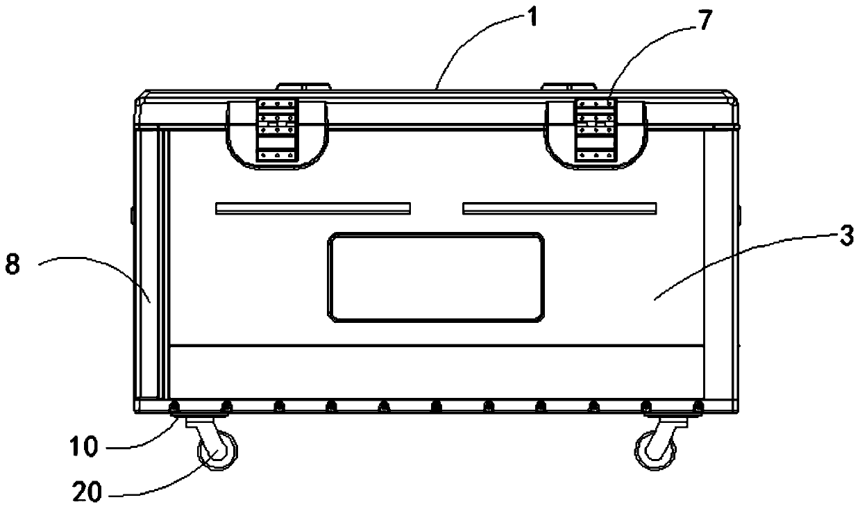 High-density polyethylene (HDPE) hollow shake-proof splicing storage box