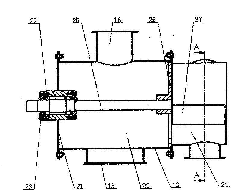External air flow distribution pulsation fluidizing drying device