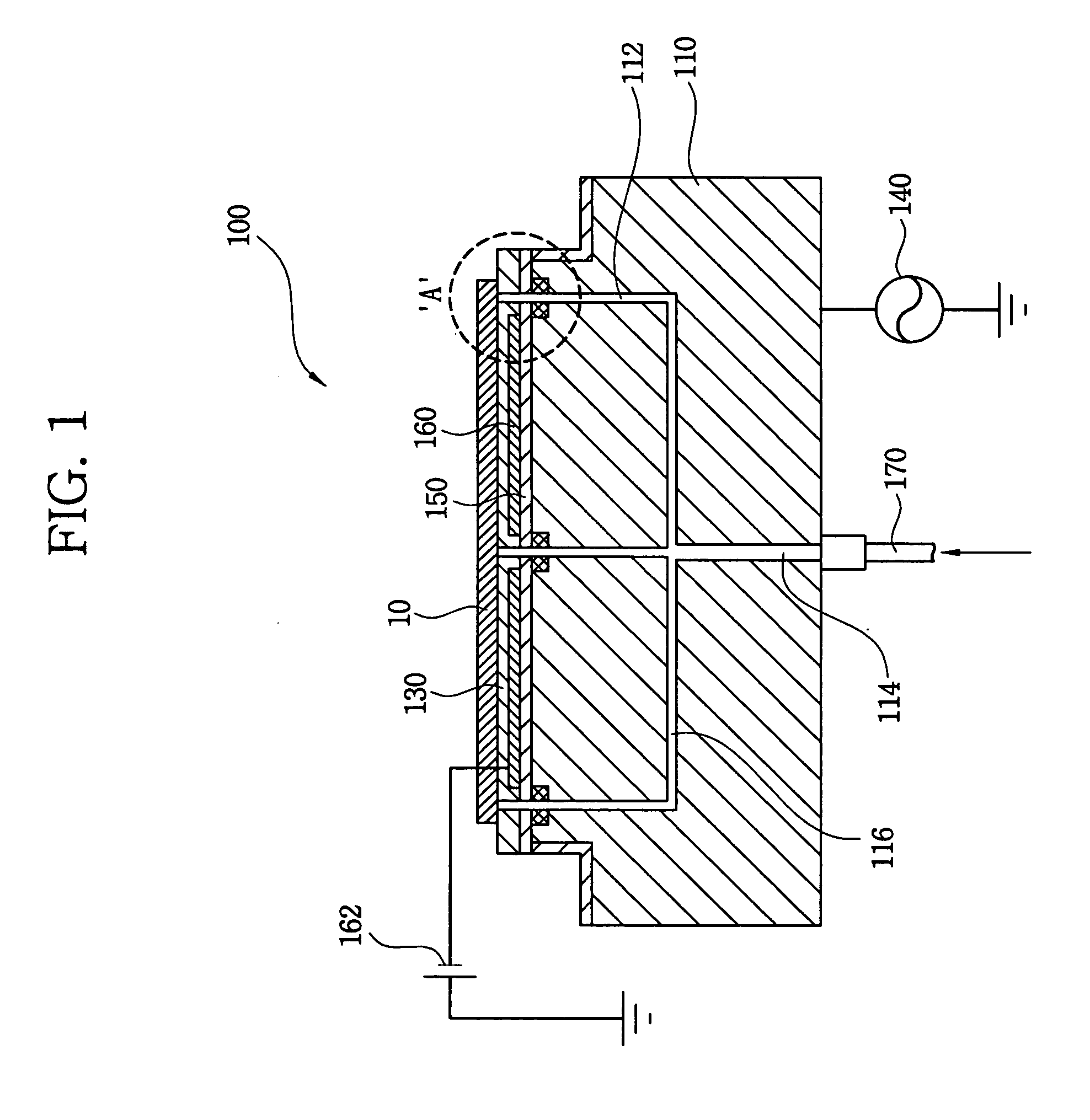 Electrostatic chuck for supporting a substrate