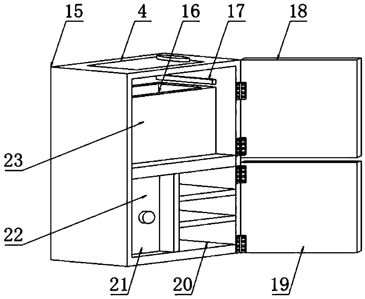 Practical and convenient upper gastrointestinal hemorrhage nursing device for gastroenterology department