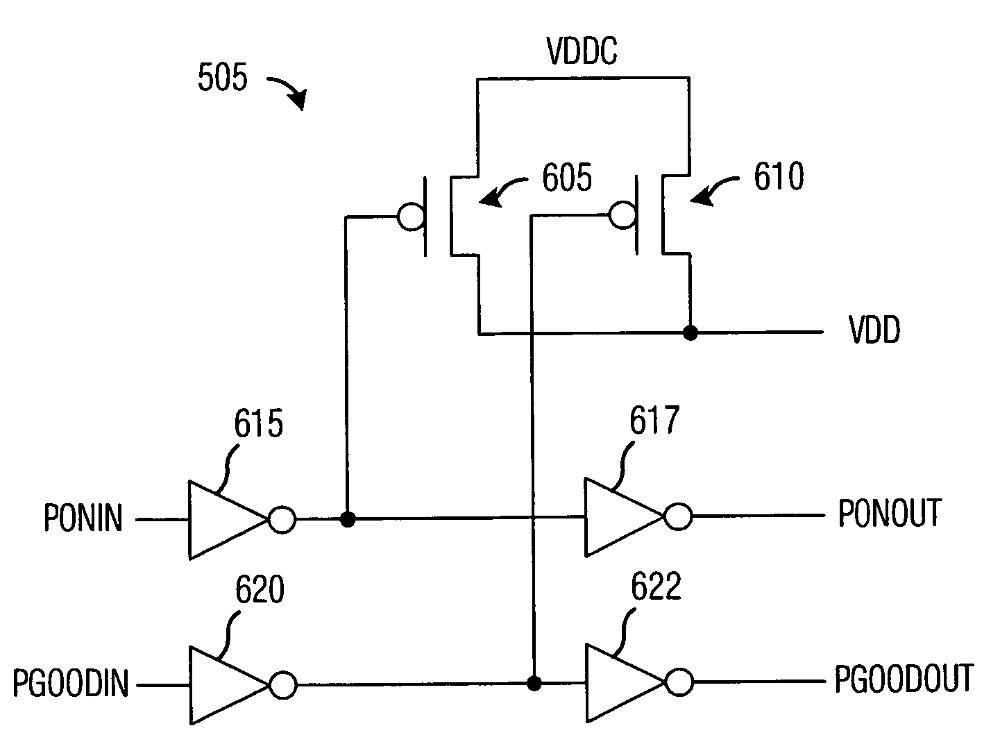 System and method for reducing power-on transient current magnitude