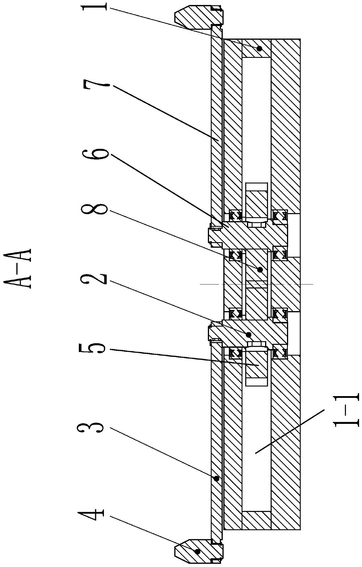 Frog type forklift moving structure