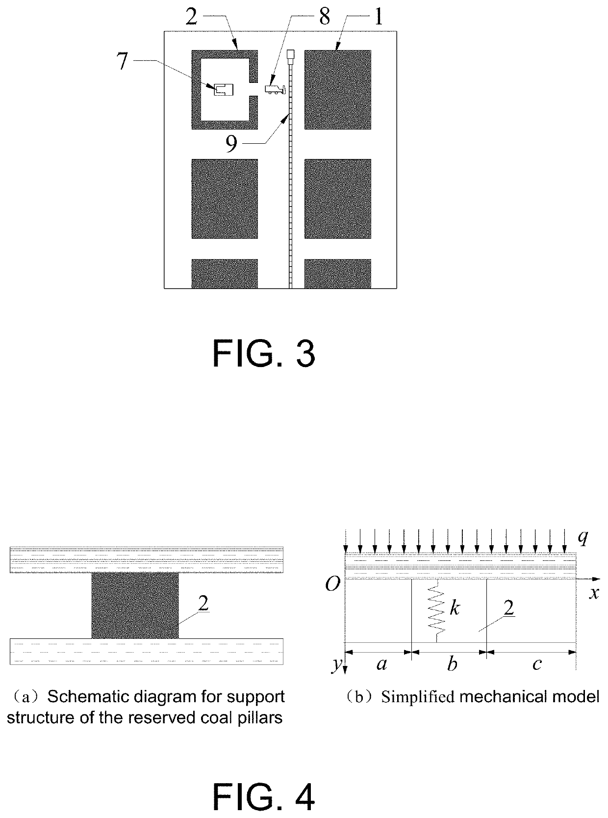 Internally injected replacement support room-type coal pillar recovery method