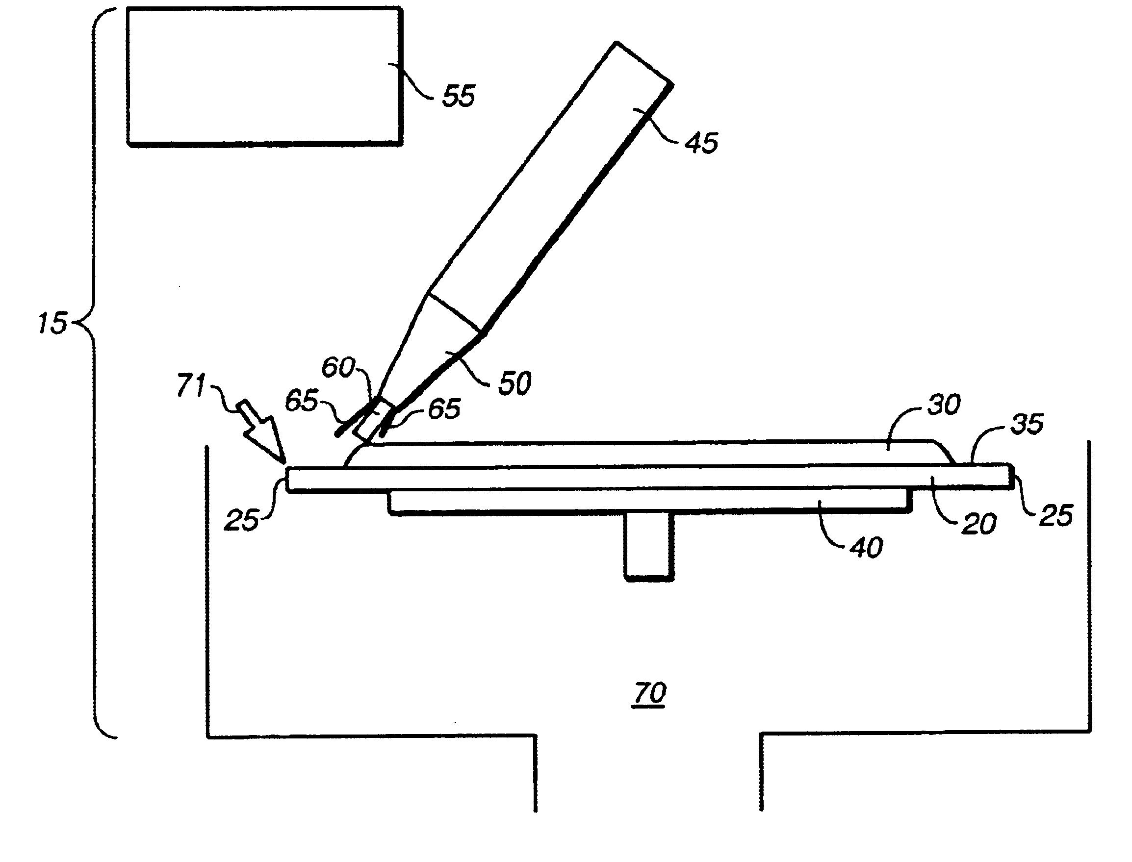 Method to use a laser to perform the edge clean operation on a semiconductor wafer