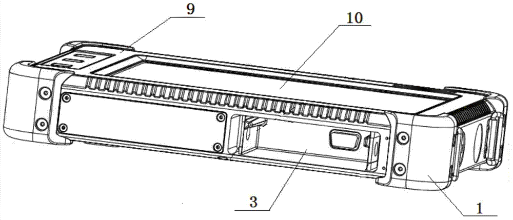 Electronic equipment casing structure with double casings