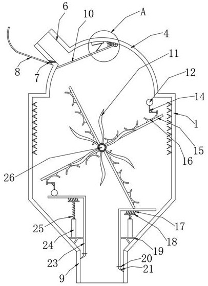 Feeding efficiency optimizing device for anthranilic acid production