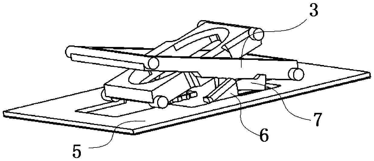 Keyboard automatic expansion and folding method and lifting key