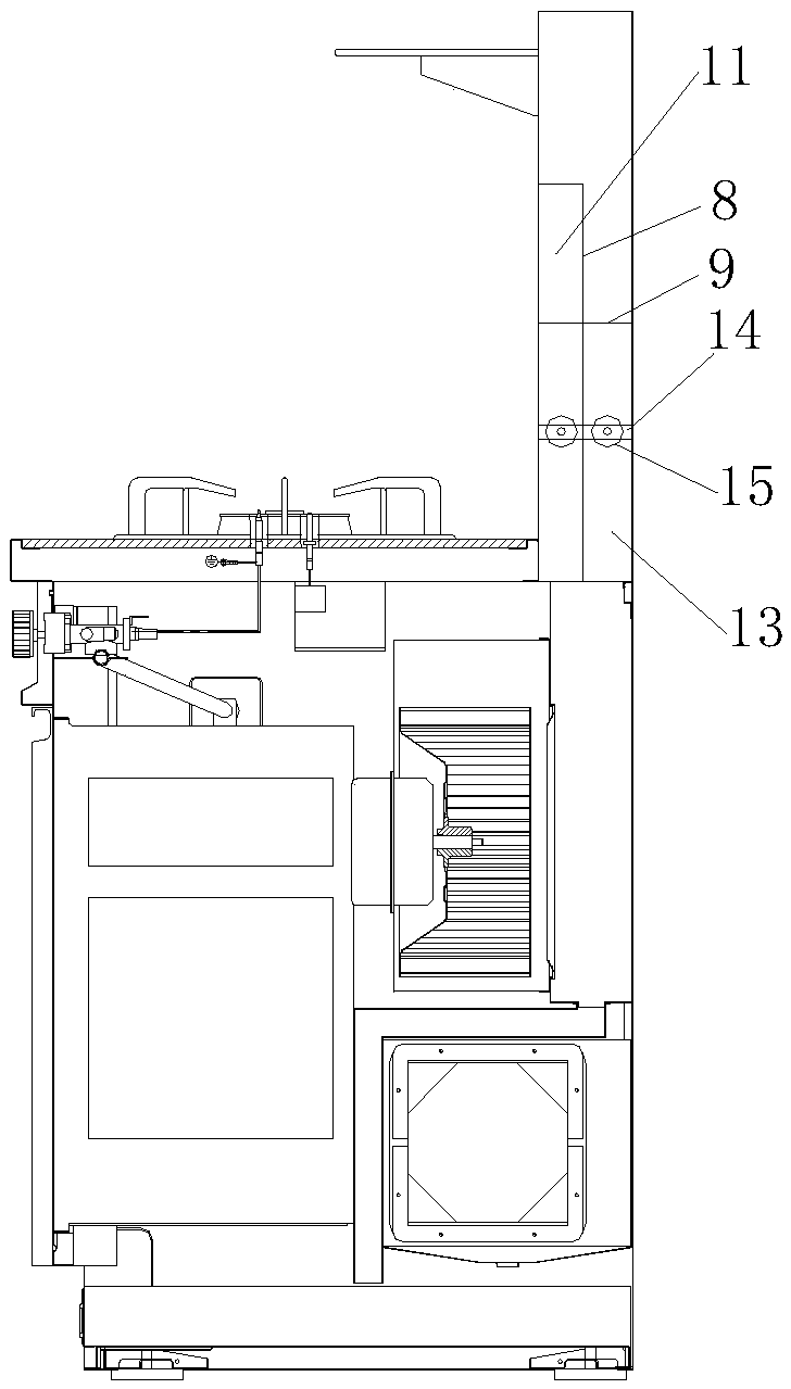 Integrated cooker capable of intelligently controlling multiple fume sucking channels to fume sucking accurately