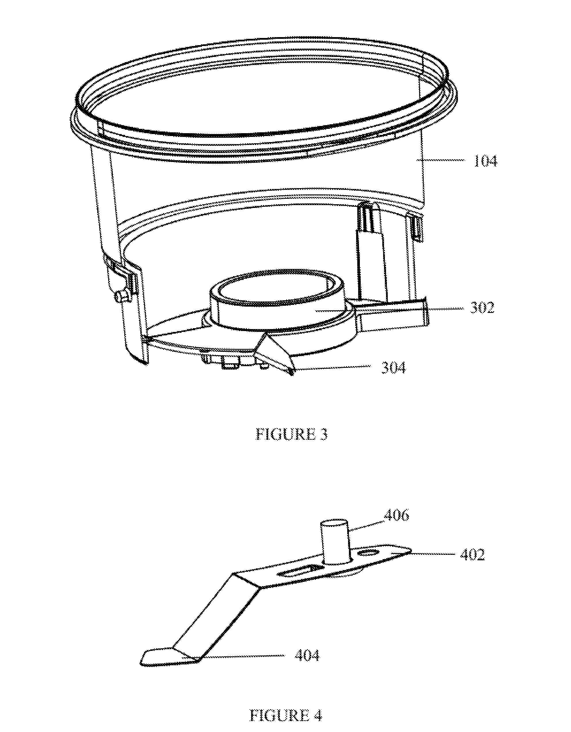 Dry flour dispensing apparatus and using the same for a food preparation appliance