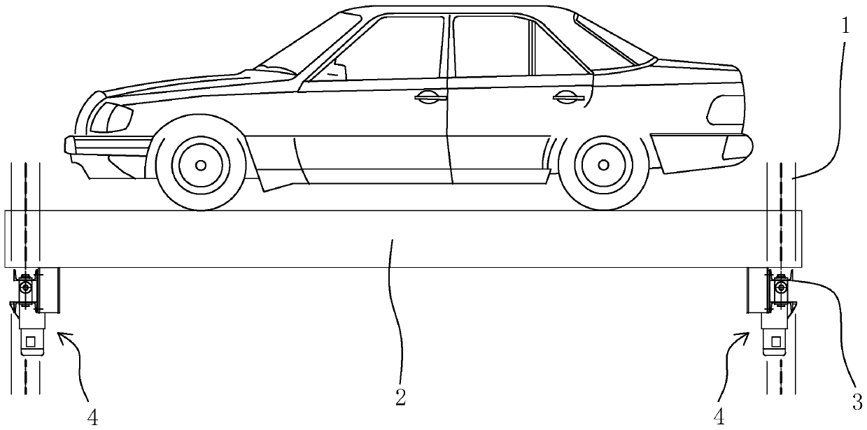 A mechanical forced leveling device