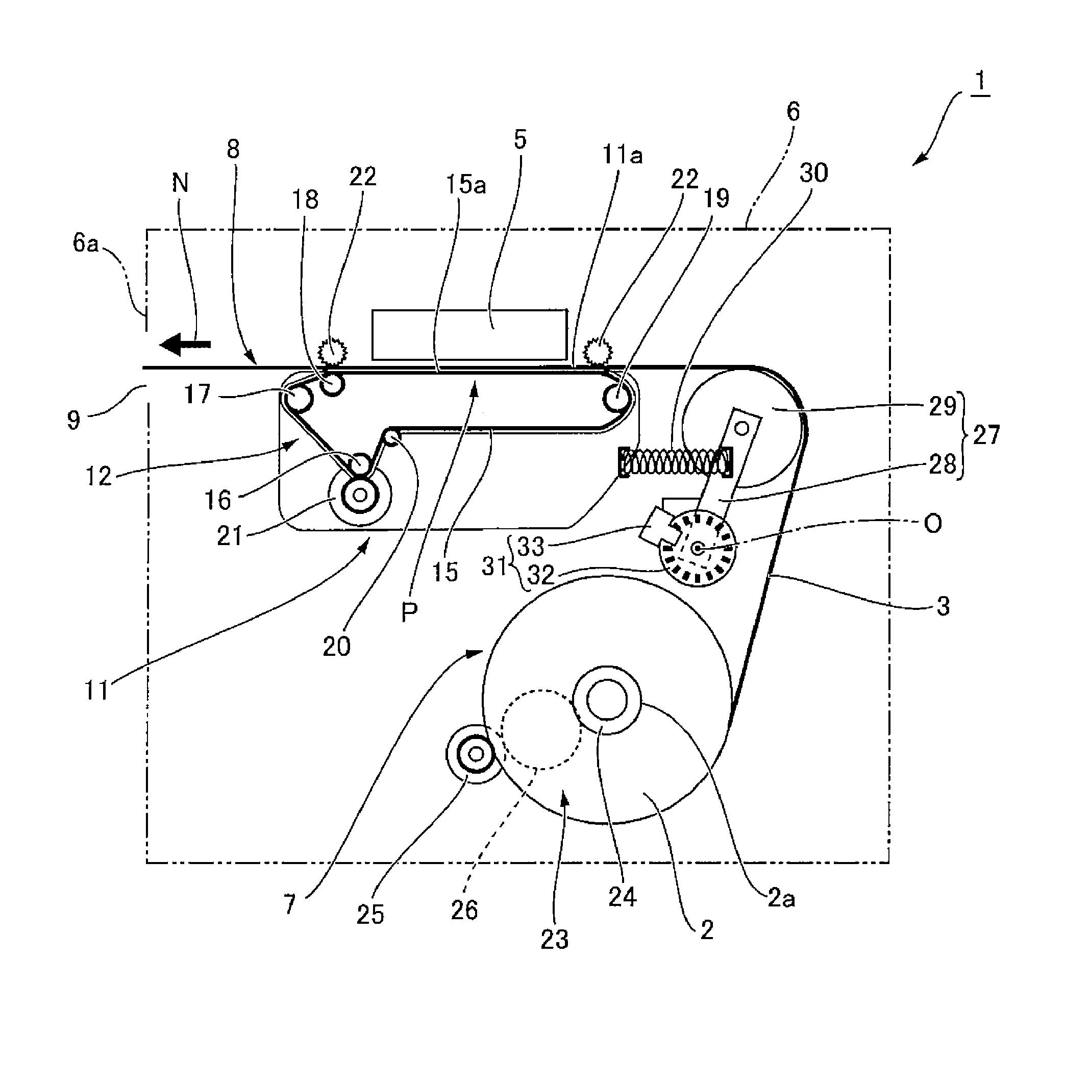 Media conveyance device, printer, and control method of a printer