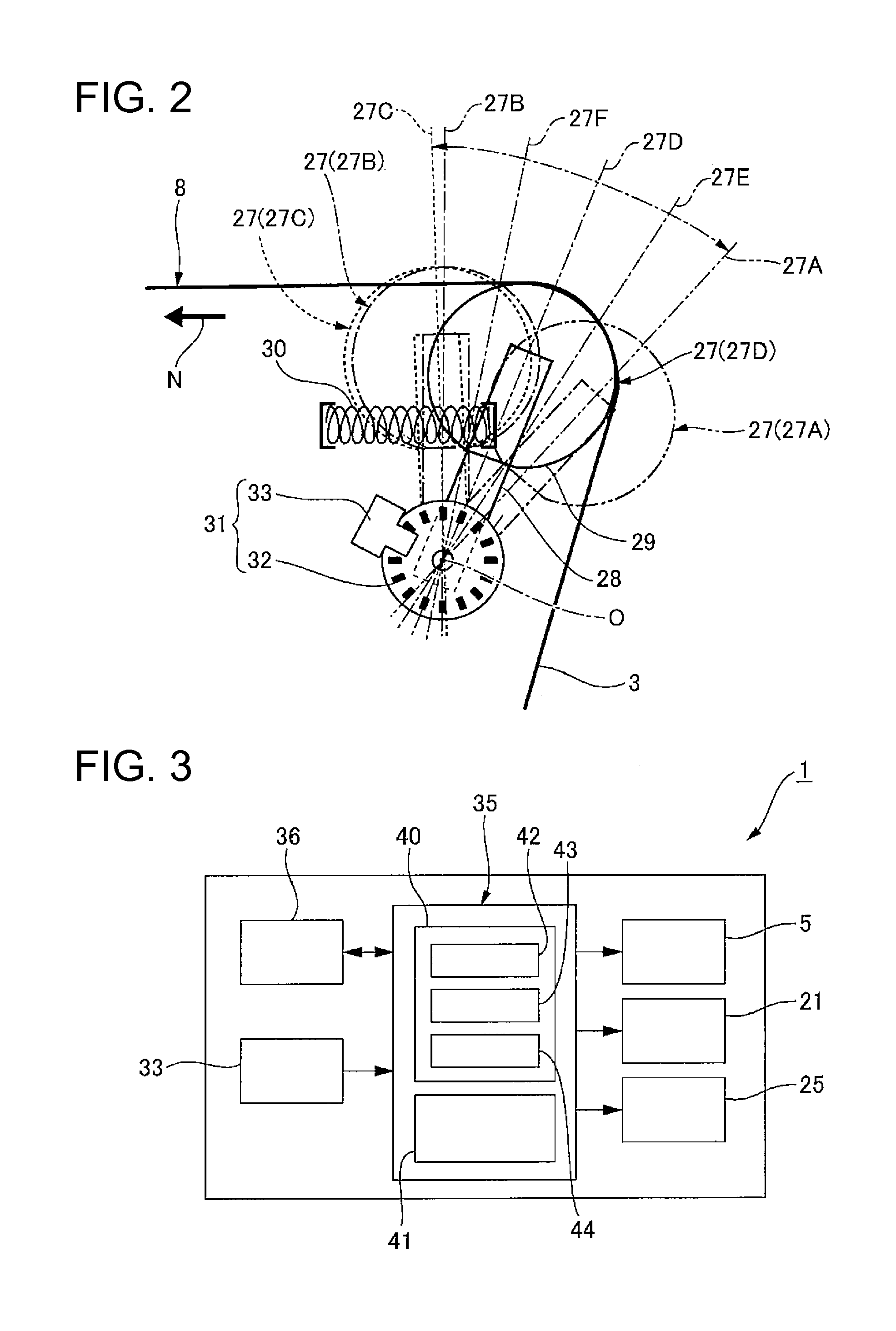 Media conveyance device, printer, and control method of a printer