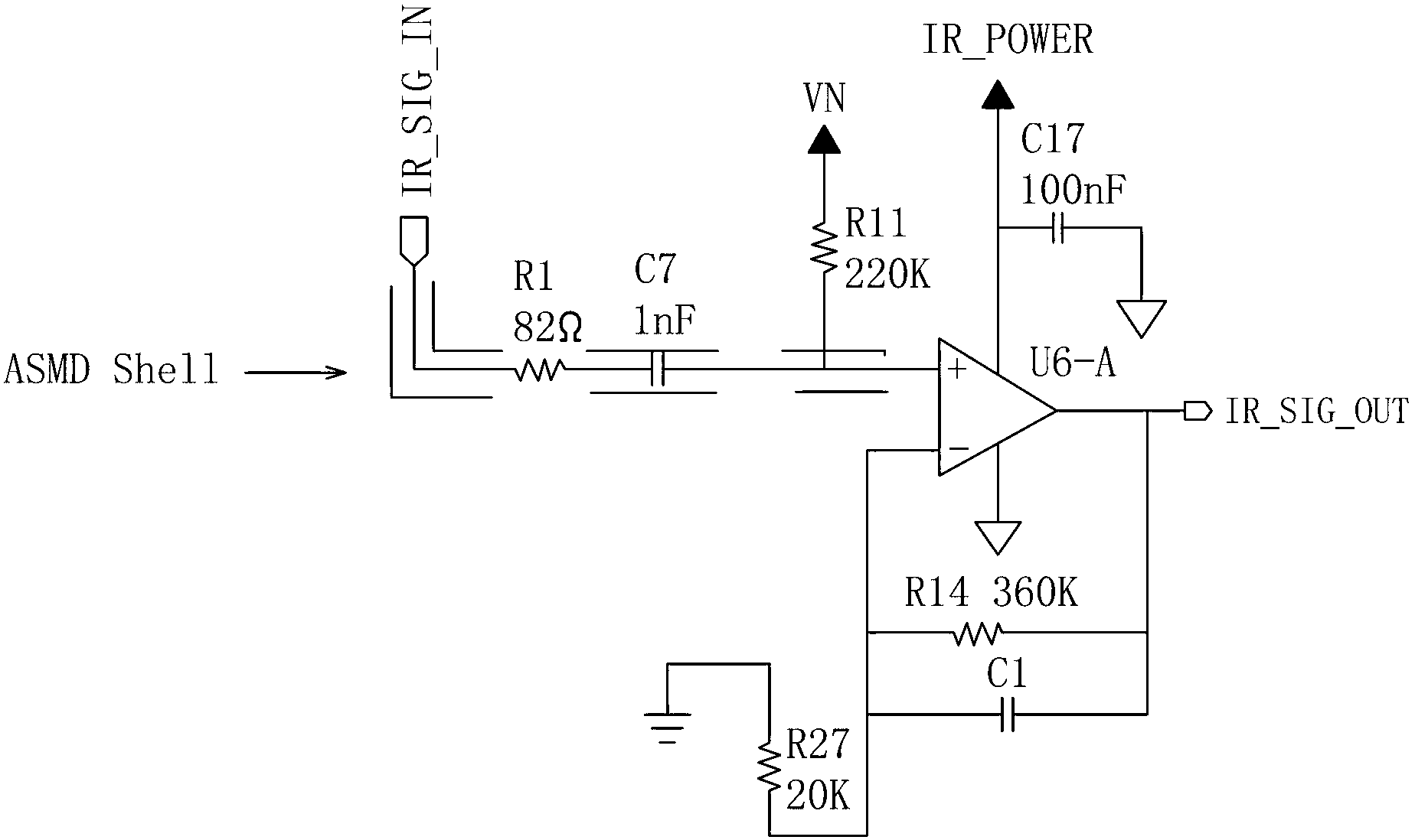 Infrared signal processing circuit capable of reducing disturbance