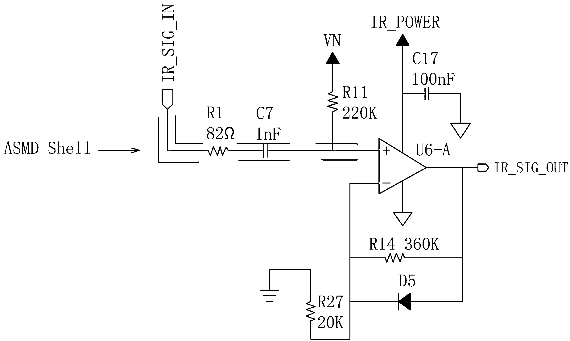 Infrared signal processing circuit capable of reducing disturbance