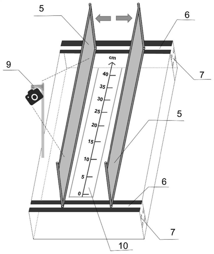 Measuring device for physiological state body length of experimental animal mouse