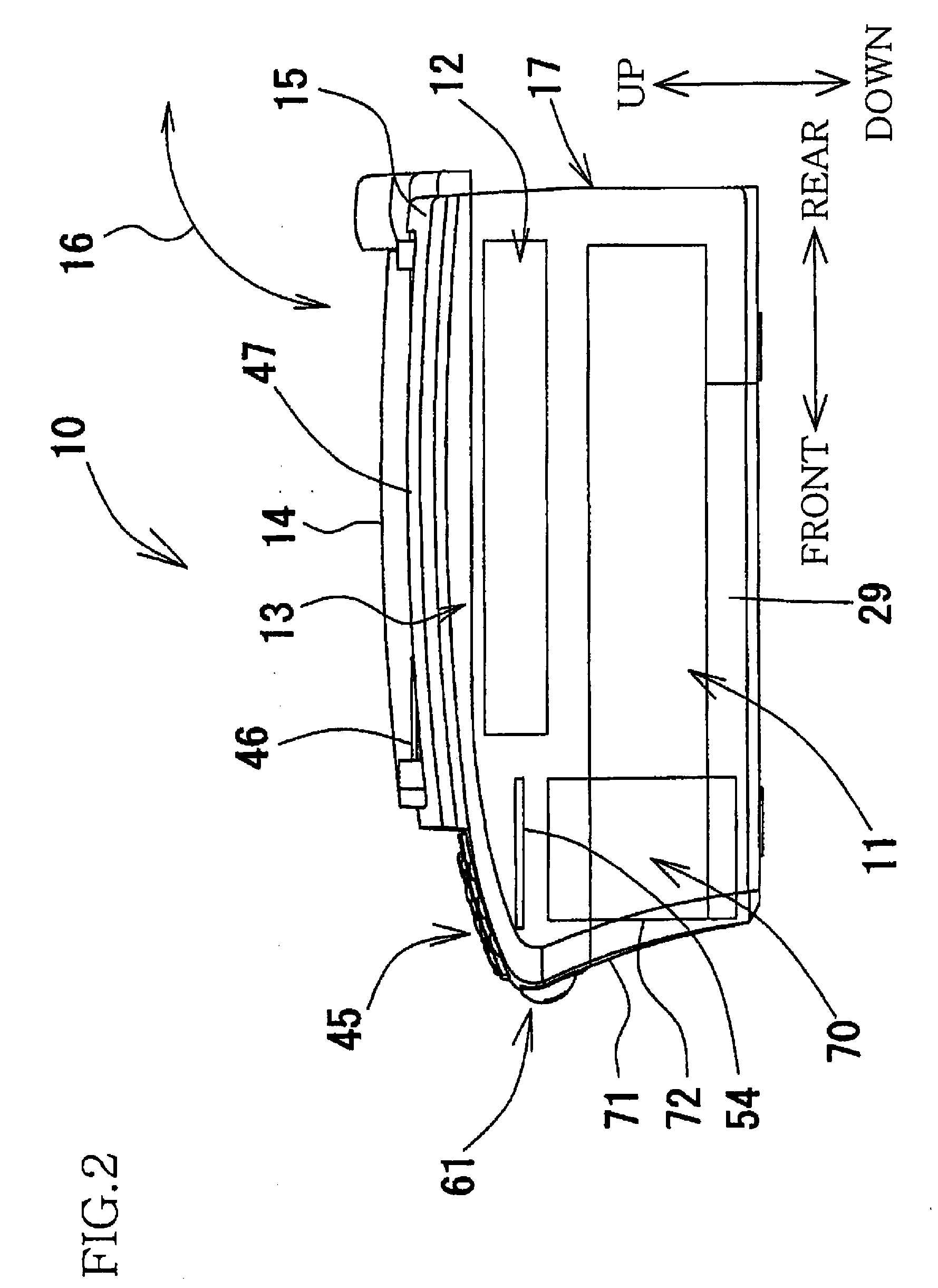 Ink cartridge holding device