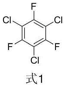 Method for synthesizing 1,3,5-trichloro-2,4,6-trifluorobenzene from 2,4-difluoro-3,5-dichloronitrobenzene
