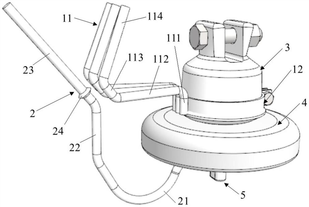 A multi-gap ground wire insulator