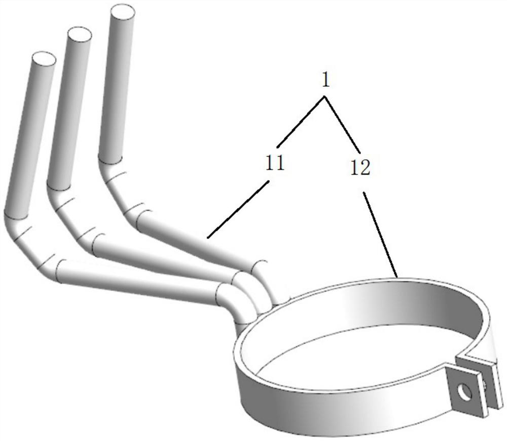 A multi-gap ground wire insulator