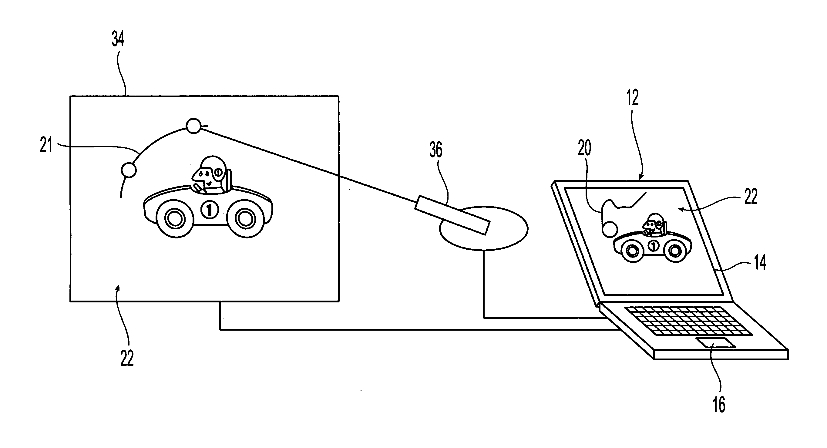 System and method for smooth pointing of objects during a presentation