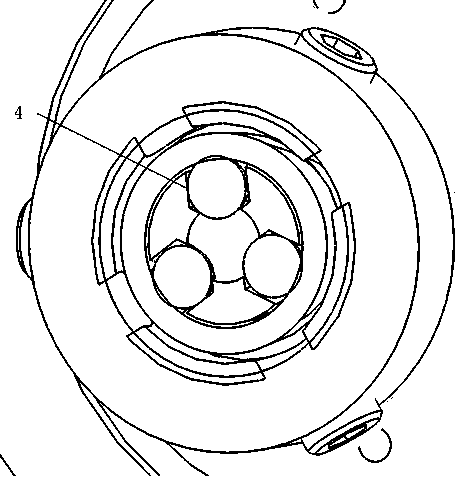 Polygonal machining material positioning guiding device