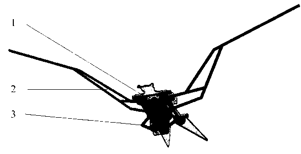 Single driving-link flapping-wing flying robot space mechanism