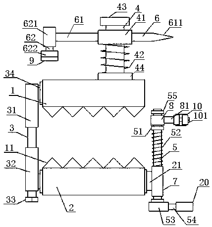Pin removal device for semi-trailer tractor and use method of device