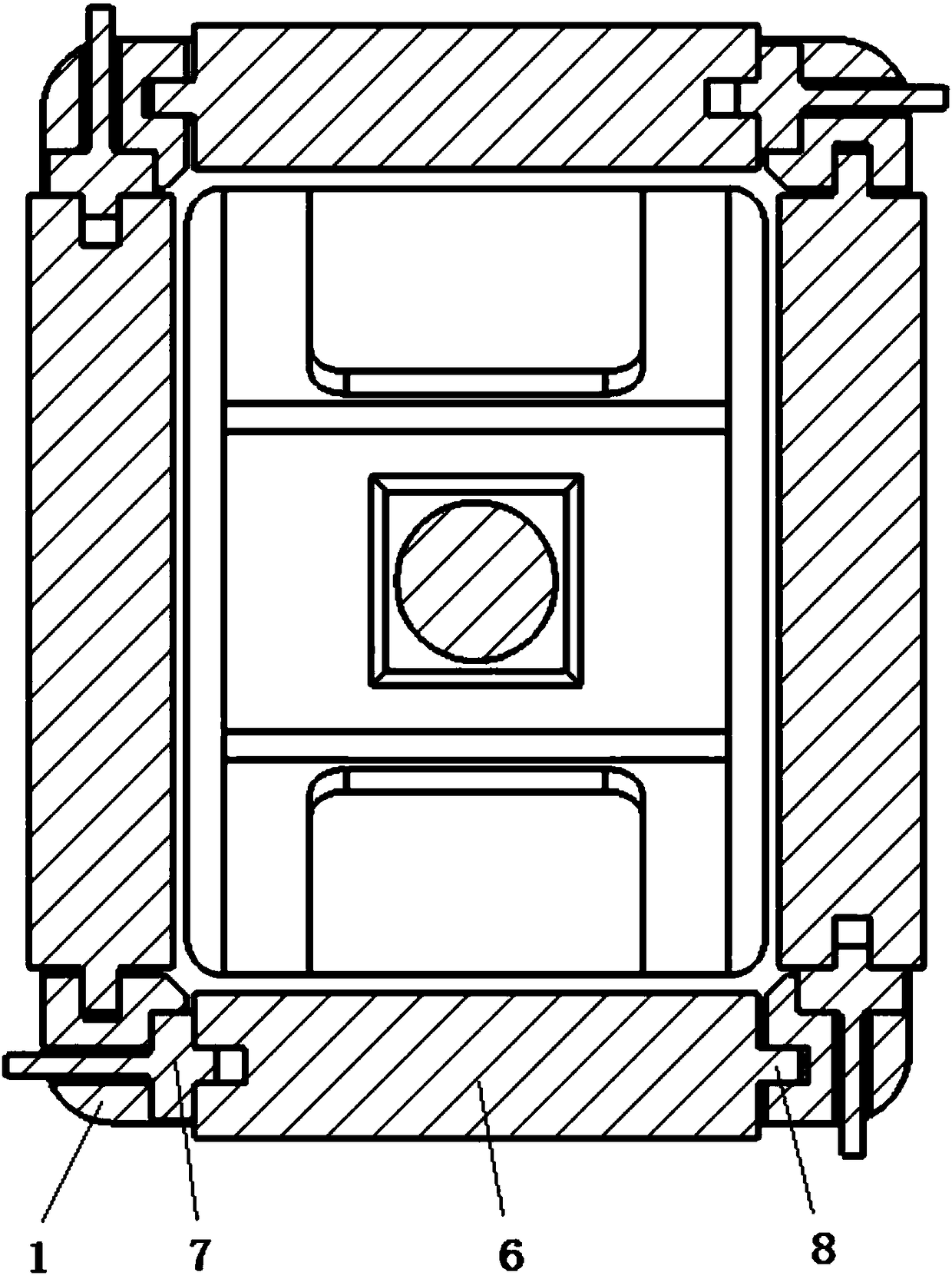 Automatic lighting and focusing detection structure