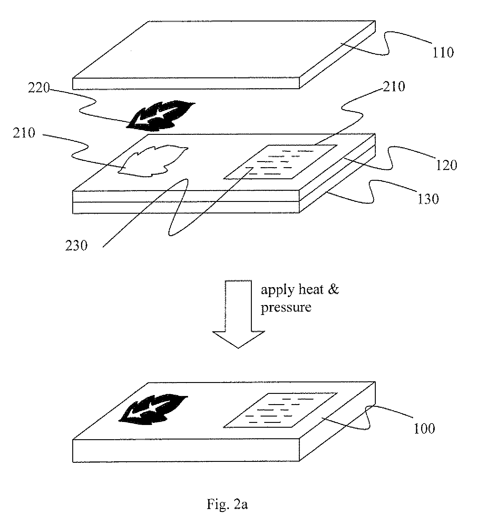 Laminate for eyeglass frame with embedded design pattern and manufacturing method thereof