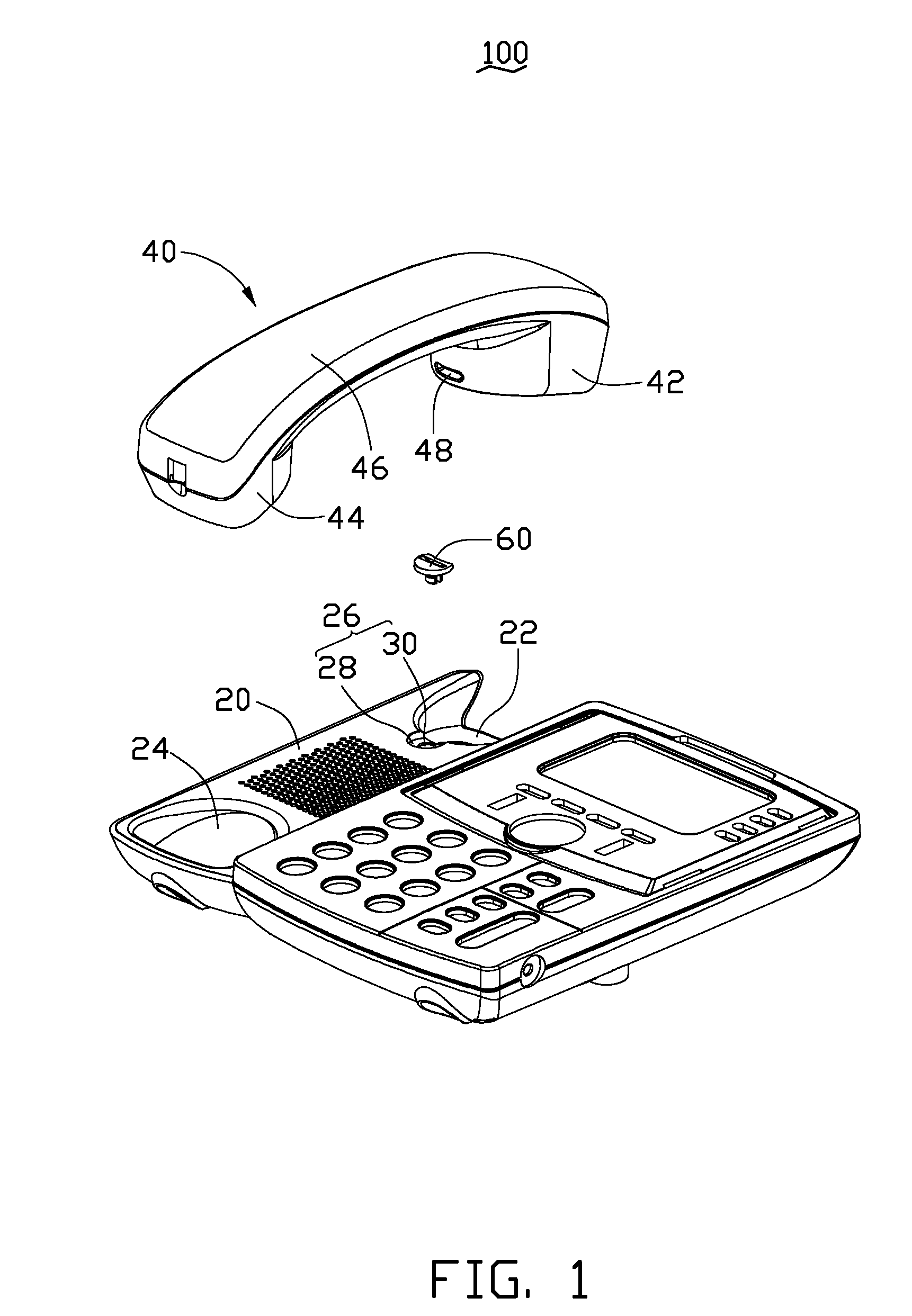 Telephone having rotatable hook to support handset