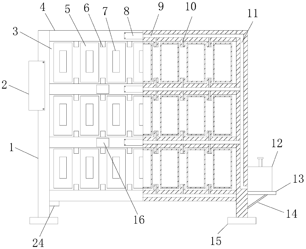 Ideological and political education file collecting device