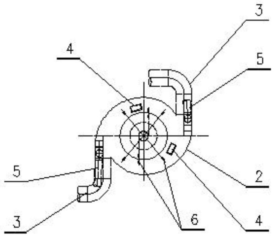 Built-in vortex combustion device and combustion system for disposing RDF through cement decomposing furnace