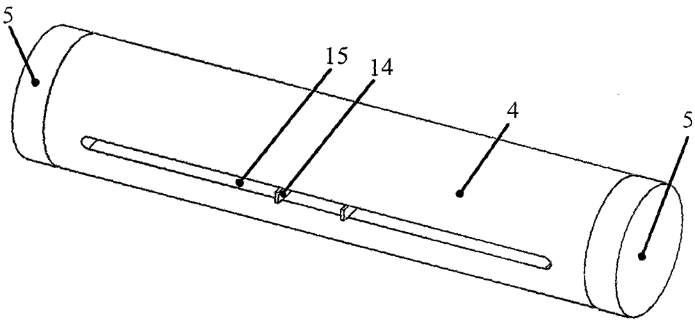 Magnetic circuit structure of cylindrical closed magnetic field electromagnetic vibrating table with centripetal excitation of long permanent magnet tube